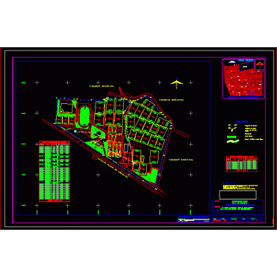 Plano de la ciudad deportiva del municipio de nezahualcoyotl