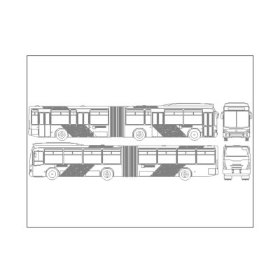 Dibujo bus articulado