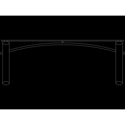 Mesa con Soporte Curvo