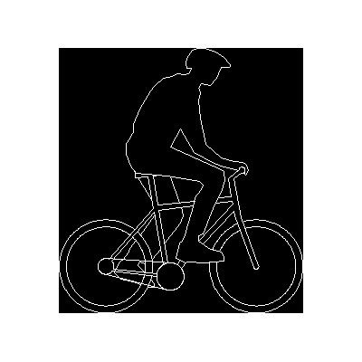 Hombre en bicicleta