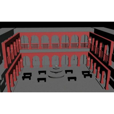 cour intérieure 3ds