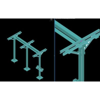 Three-phase metal separator support 123 kv