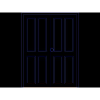 Puerta Clasica de Doble Hoja