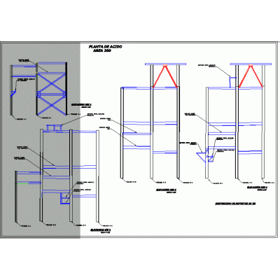 Estructura de Soporte para Planta de acido