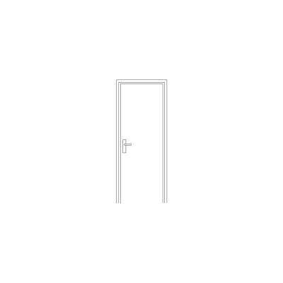 Puerta de 0,72x2,03 m.