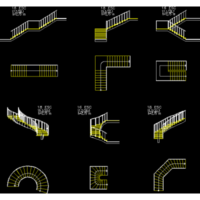 Escaleras isometria