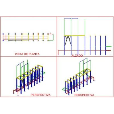 Estructura metalica 3d