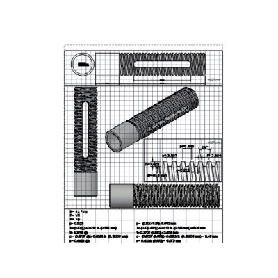Copete para puntal metalico 3d