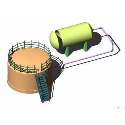 tanque industrial 3d