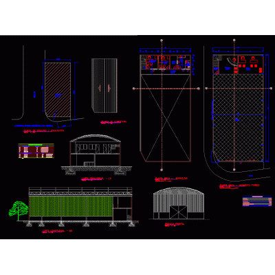 Taller de mecanica estructural cobertizo de metal