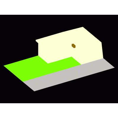 Escalera metalica 3d