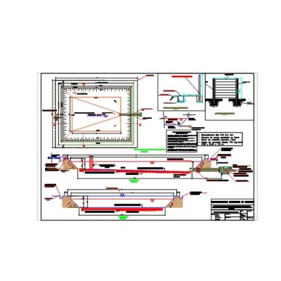 Reservoreo de agua; dim 20x20m
