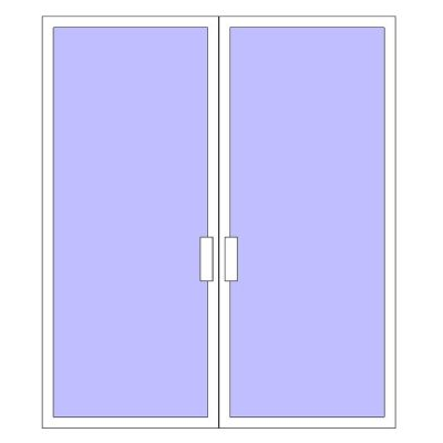 Puerta Moderna de Doble Hoja