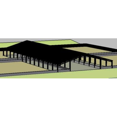 Viteleiro 3d - galpon