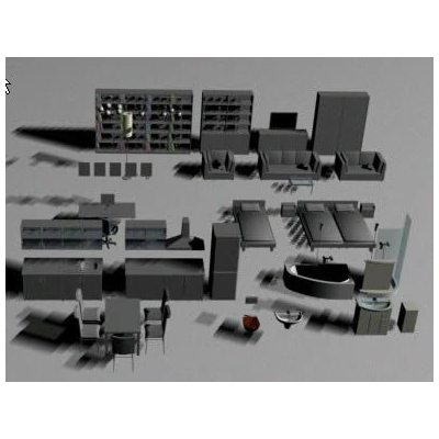 Muebles para sala 3d