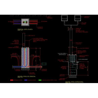 Foundation Section for Electric Pole
