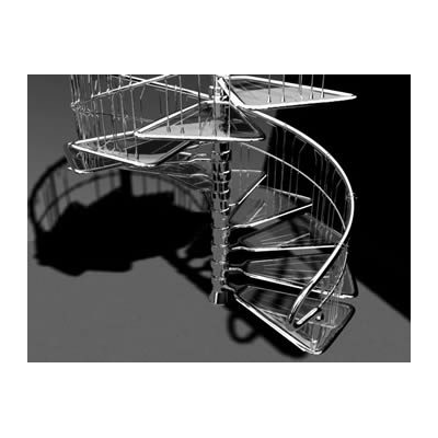 Escalera caracol 3d