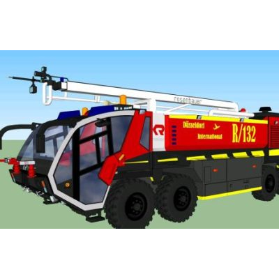 Camion de bomberos rosenbauer 3d