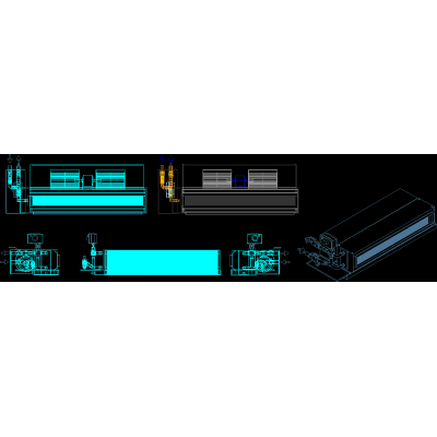 Serpentin tipico fan unidad de conexion detalle