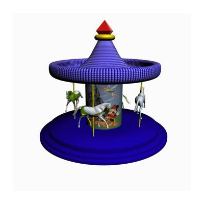 Calesita - juego de feria 3d