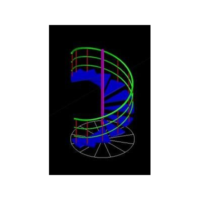 Escalera de Caracol en 3D