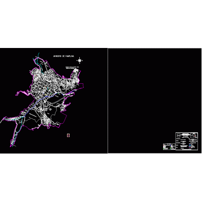 Plano urbano pamplona norte de santander