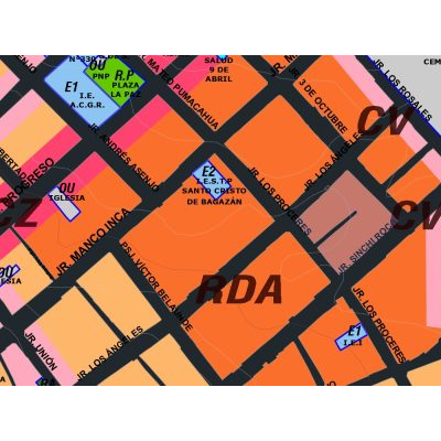 Plano de zonificaciones  de tarapoto
