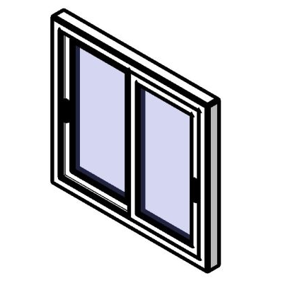 Ventana corrediza 1.00 m. ancho