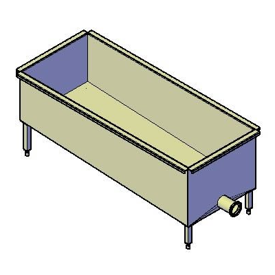 Tina detallada 3d