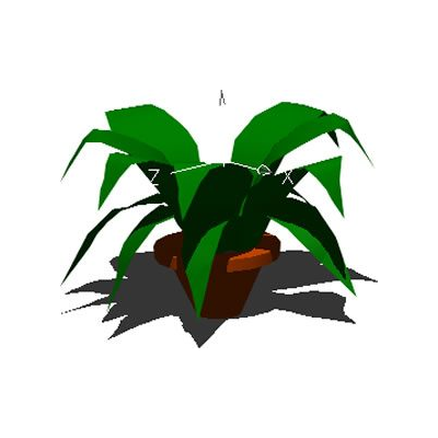 Planta Decorativa en 3D