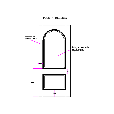Puerta Regency Clasica