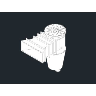 Skimmer o desnatador  bloque autocad