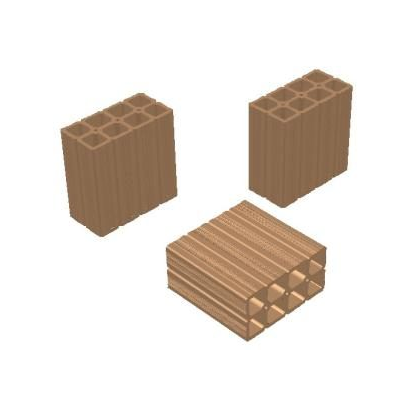 Ladrillos tijolo - 3d / ladrillo / ceramica, muy comun en brasil