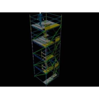 Andamio 3d _ estructura metalica andamio
