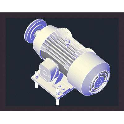 Motor electrico siemens en 3d