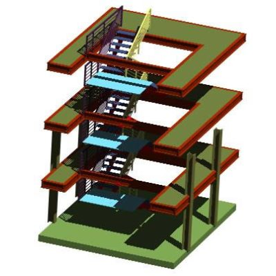 Escalera 3d