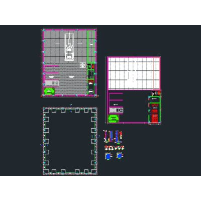 Plano de almacen - planta (arquitectura)