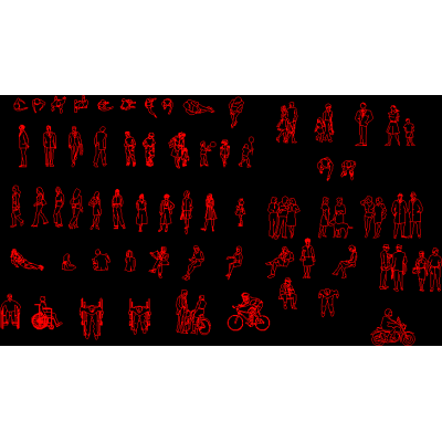 Blocos de pessoas