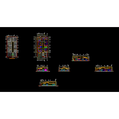 Single-level detached house with central garden