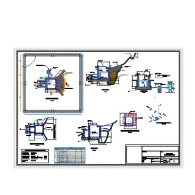 Captacion tipo ladera de manantial dxf