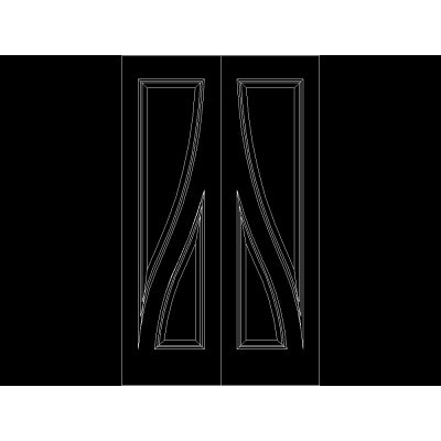 Elegante Puerta Doble con Diseno Contemporaneo