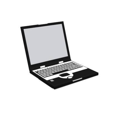 Computadora portatil 3d