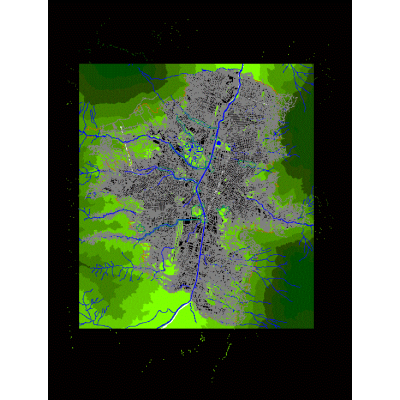 Plano de medellin; colombia