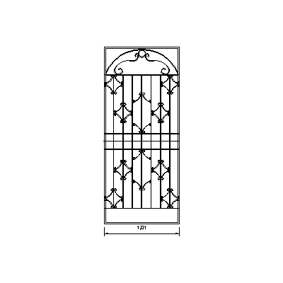 Puerta de Herreria con Arco Decorativo