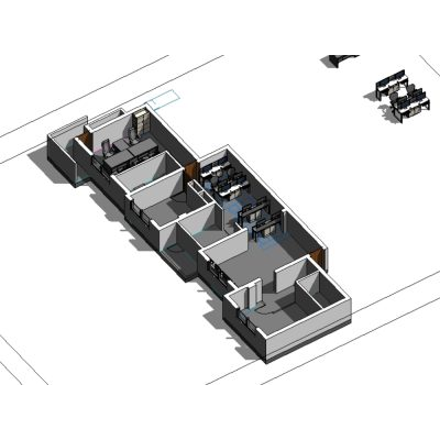 Mesa de oficina modelo revit mesa md y estaciones de trabajo