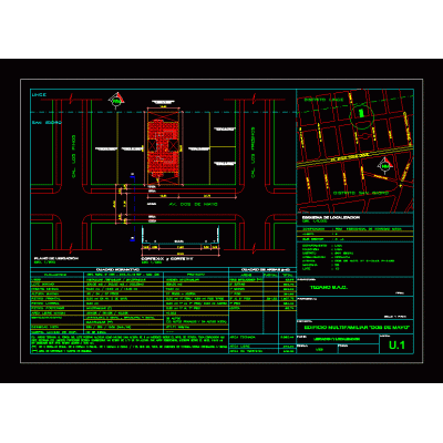 Plano de ubicacion edificio multifamiliar