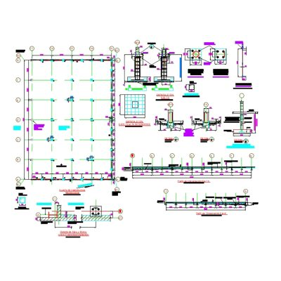 Nave Industrial 46x87m Detalles Constructivos