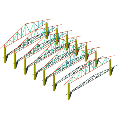 Techo metalico 3d