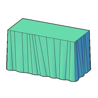 Rectangular Table with Fabric