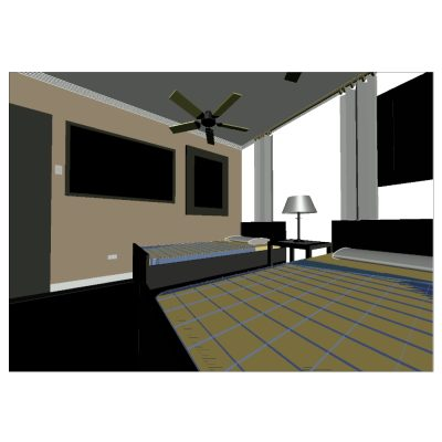 Dormitorio  equipado 3d